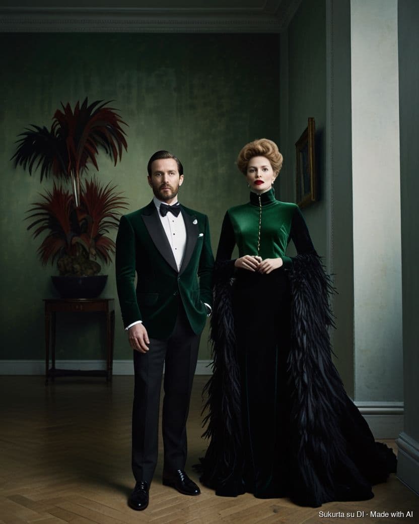 Creative black tie