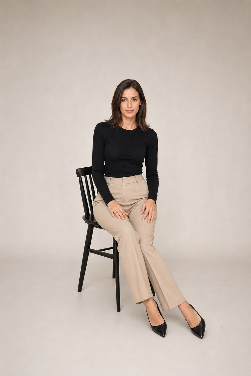 Seated Model pose: seated